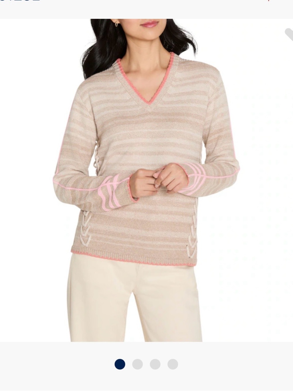 NIC+ZOE Stitched Layers Sweater